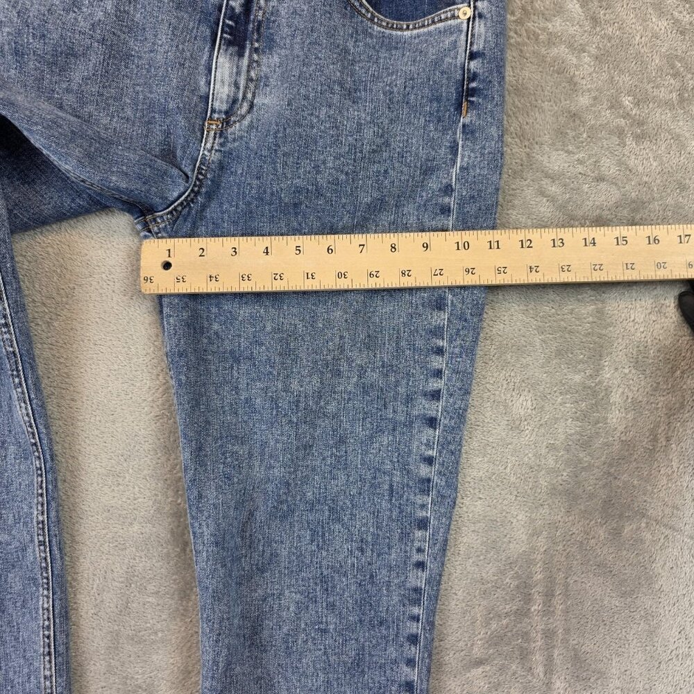 rag & bone Jeans Womens 30 Blue Nina High-Rise Ankle Cigarette Raw Hem Made USA - Picture 6 of 14